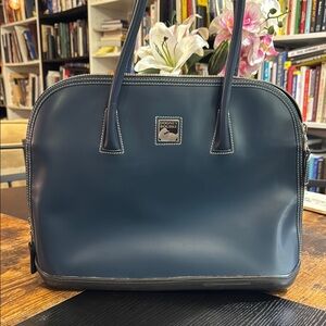 Dooney & Bourke Blue Leather Satchel